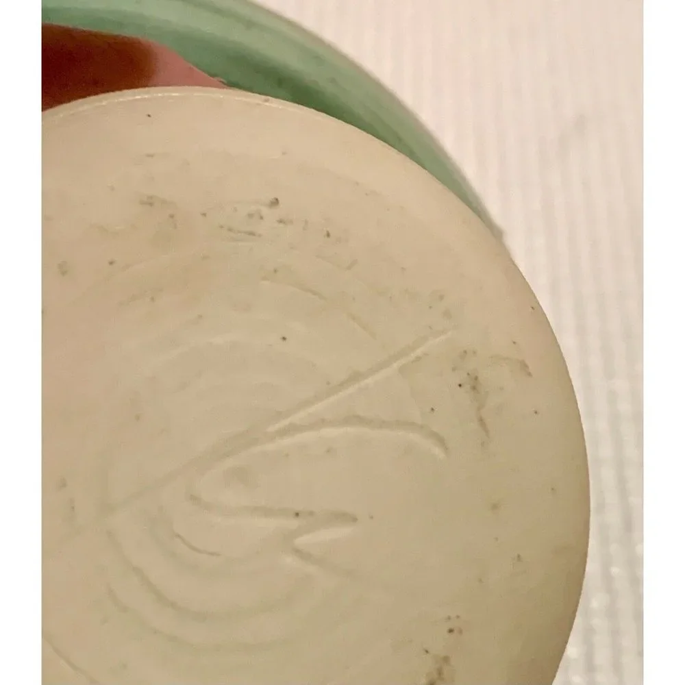 Vintage pottery ikebana vase Signed Oriental Japandi Minimalist - Picture 6 of 9